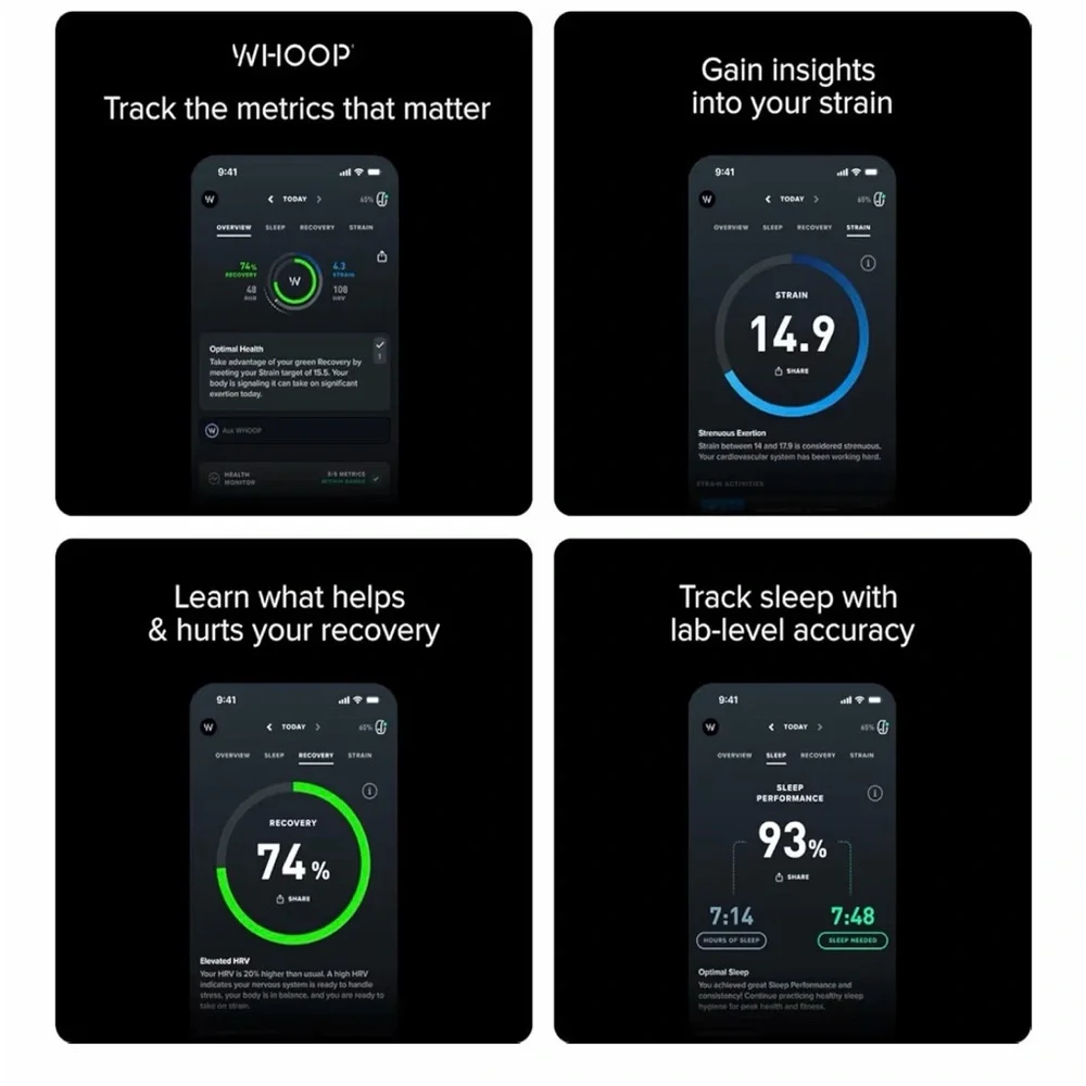 WHOOP 4.0 Wearable Health, Fitness & Activity Tracker, Excellent Condition